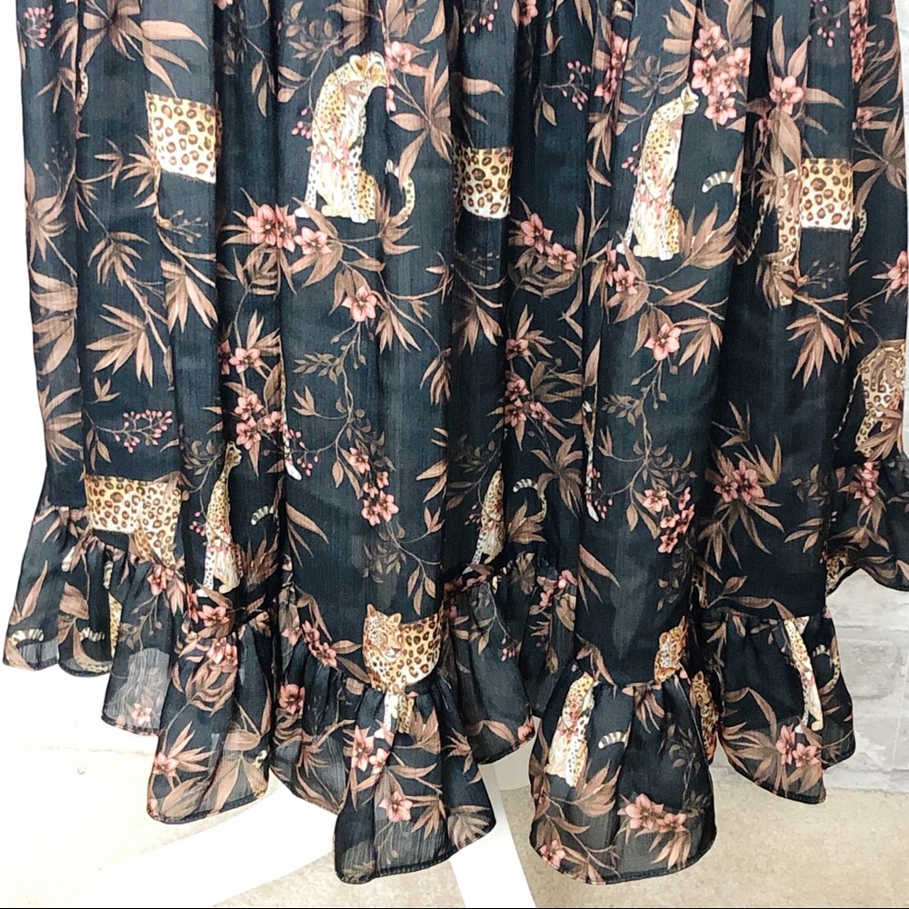 GENERATION LOVE NWOT Blaine Leopard Maxi Dress XS - Picture 8 of 16